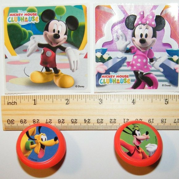 Disney Mickey Mouse Clubhouse Party Favors Set of 14 w/ Figures, Rings, Stickers - Picture 6 of 7